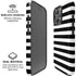 White and Black Stripes iPhone 16 Pro Max Magsafe Impact Case