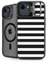 White and Black Stripes iPhone 16e Kickstand Case