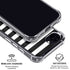 White and Black Stripes iPhone 16e Clear Case