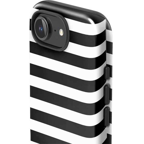 White and Black Stripes iPhone 16e Impact Case