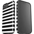 White and Black Stripes iPhone 16e Impact Case