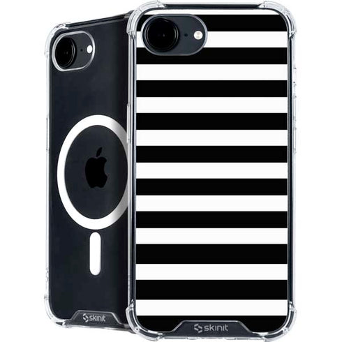 White and Black Stripes iPhone 16e MagSafe Case
