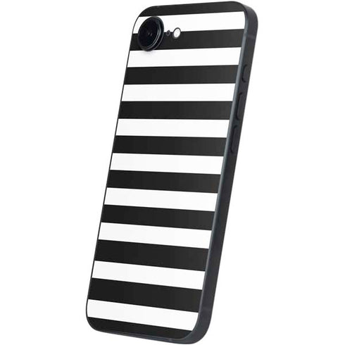 White and Black Stripes iPhone 16e Skin