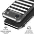 White and Black Stripes iPhone 17 Air Clear Case