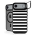 White and Black Stripes iPhone 17 Air Kickstand Case