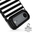 White and Black Stripes iPhone 17 Air Kickstand Case