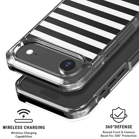 White and Black Stripes iPhone 17 Air MagSafe Case