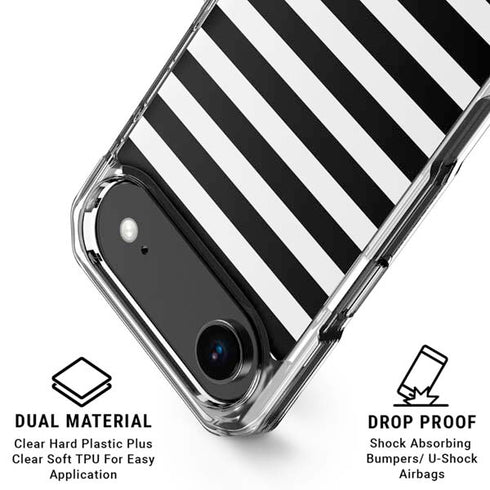 White and Black Stripes iPhone 17 Air MagSafe Case