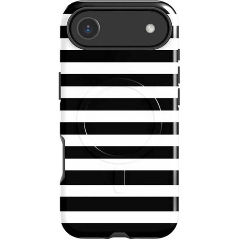 White and Black Stripes iPhone 17 Air Magsafe Impact Case