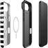 White and Black Stripes iPhone 17 Air Magsafe Impact Case