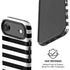 White and Black Stripes iPhone 17 Air Magsafe Impact Case