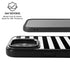 White and Black Stripes iPhone 17 Kickstand Case