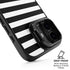 White and Black Stripes iPhone 17 Kickstand Case