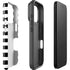 White and Black Stripes iPhone 17 Pro Impact Case