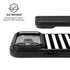 White and Black Stripes iPhone 17 Pro Kickstand Case