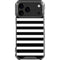 White and Black Stripes iPhone 17 Pro Max Clear Case