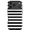 White and Black Stripes iPhone 17 Pro Max Impact Case