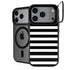 White and Black Stripes iPhone 17 Pro Max Kickstand Case