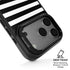 White and Black Stripes iPhone 17 Pro Max Kickstand Case
