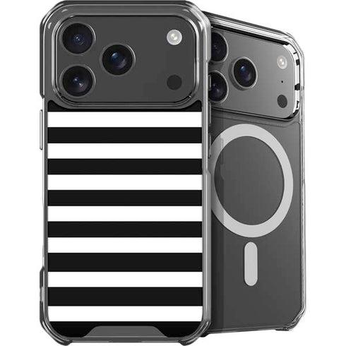 White and Black Stripes iPhone 17 Pro Max MagSafe Case