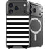 White and Black Stripes iPhone 17 Pro Max MagSafe Case