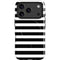 White and Black Stripes iPhone 17 Pro Max Magsafe Impact Case