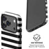 White and Black Stripes iPhone 17 Pro Max Magsafe Impact Case
