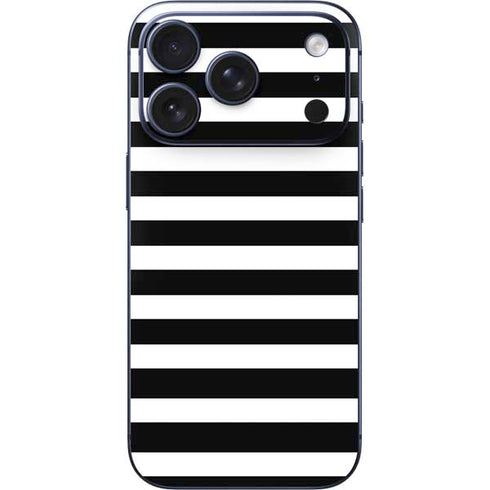 White and Black Stripes iPhone 17 Pro Max Skin