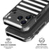 White and Black Stripes iPhone 18 Pro Clear Case