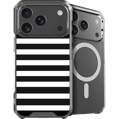 White and Black Stripes iPhone 18 Pro MagSafe Case