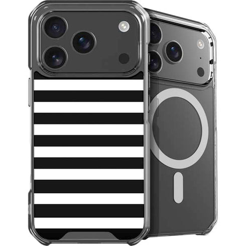 White and Black Stripes iPhone 18 Pro Max MagSafe Case