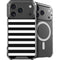White and Black Stripes iPhone 18 Pro Max MagSafe Case
