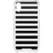 White and Black Stripes iPhone XS Clear Case