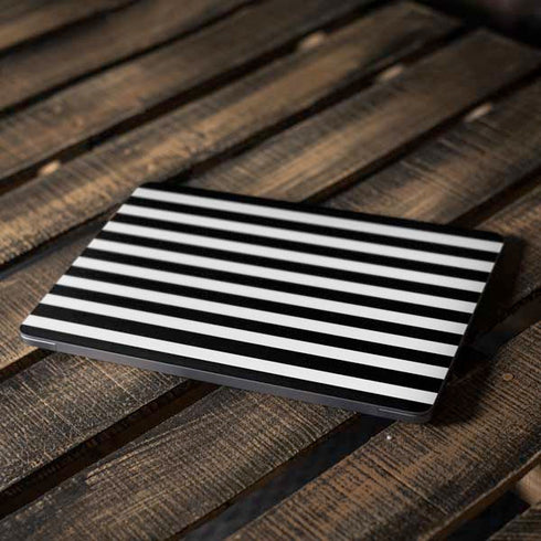 White and Black Stripes Apple MacBook Air Skin