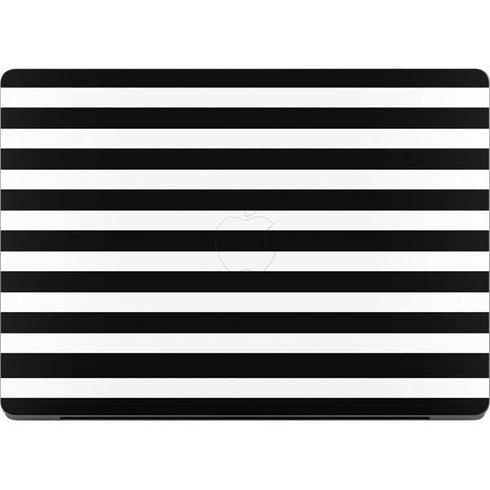 White and Black Stripes Apple MacBook Pro 14-inch Skin