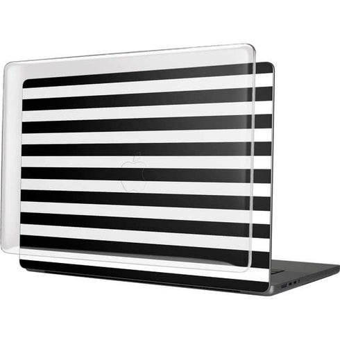 White and Black Stripes MacBook Cases