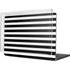 White and Black Stripes MacBook Cases