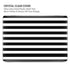 White and Black Stripes MacBook Cases