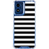 White and Black Stripes Moto G 5G (2024) Clear Case