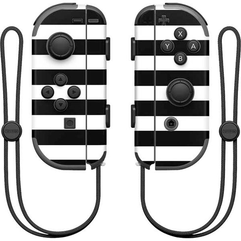 White and Black Stripes Nintendo Skins