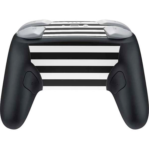 White and Black Stripes Nintendo Switch 2 (2025) Pro Controller Skin