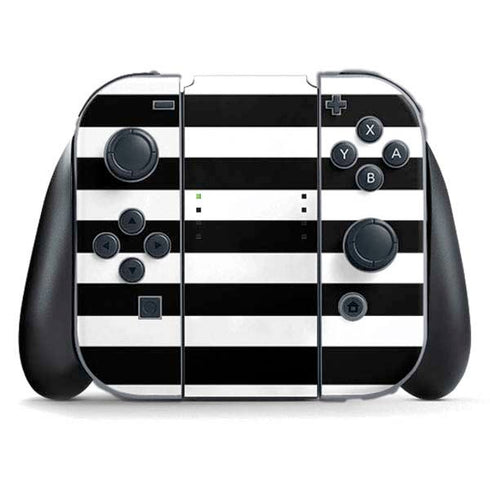 White and Black Stripes Nintendo Skins