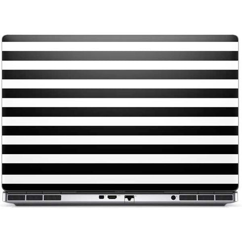 White and Black Stripes Dell Precision Skin