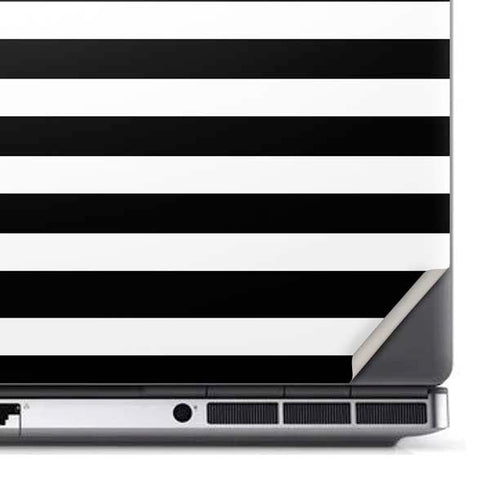 White and Black Stripes Dell Precision Skin