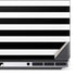 White and Black Stripes Dell Precision Skin