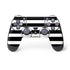 White and Black Stripes PlayStation PS4 Skins