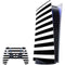 White and Black Stripes PlayStation PS5 Skins