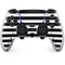 White and Black Stripes PS5 DualSense Edge Pro Controller Skin
