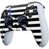 White and Black Stripes PS5 DualSense Edge Pro Controller Skin