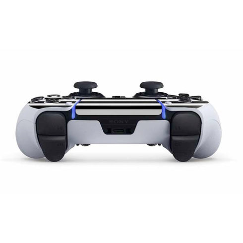 White and Black Stripes PS5 DualSense Edge Pro Controller Skin
